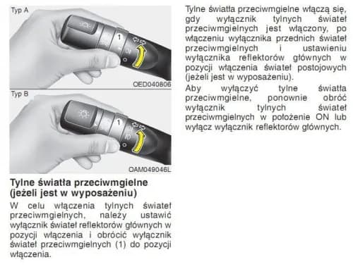Jak włączyć światła przeciwmgielne tylne Toyota Yaris - prosta instrukcja obsługi Jak włączyć światła przeciwmgielne tylne Toyota Yaris - prosta instrukcja obsługi