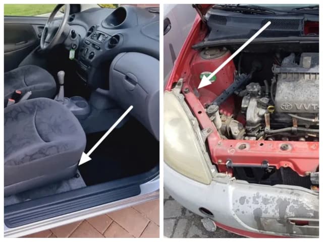 Toyota Yaris - poznaj wszystkie miejsca gdzie znajduje się numer VIN Toyota Yaris - poznaj wszystkie miejsca gdzie znajduje się numer VIN